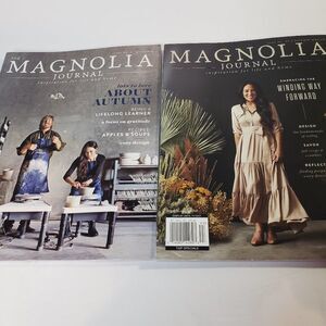 Lot of 2 Joanna Gaines Magnolia Journal Magazine Fall Autumn Issues Zines